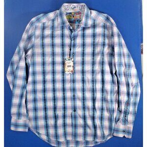 Robert Graham Hanging Garden Button Down Shirt Men's Size Medium New With Tag